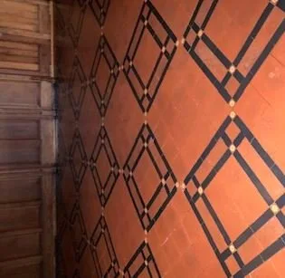 Church floor, after