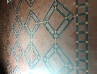 Church floor, before